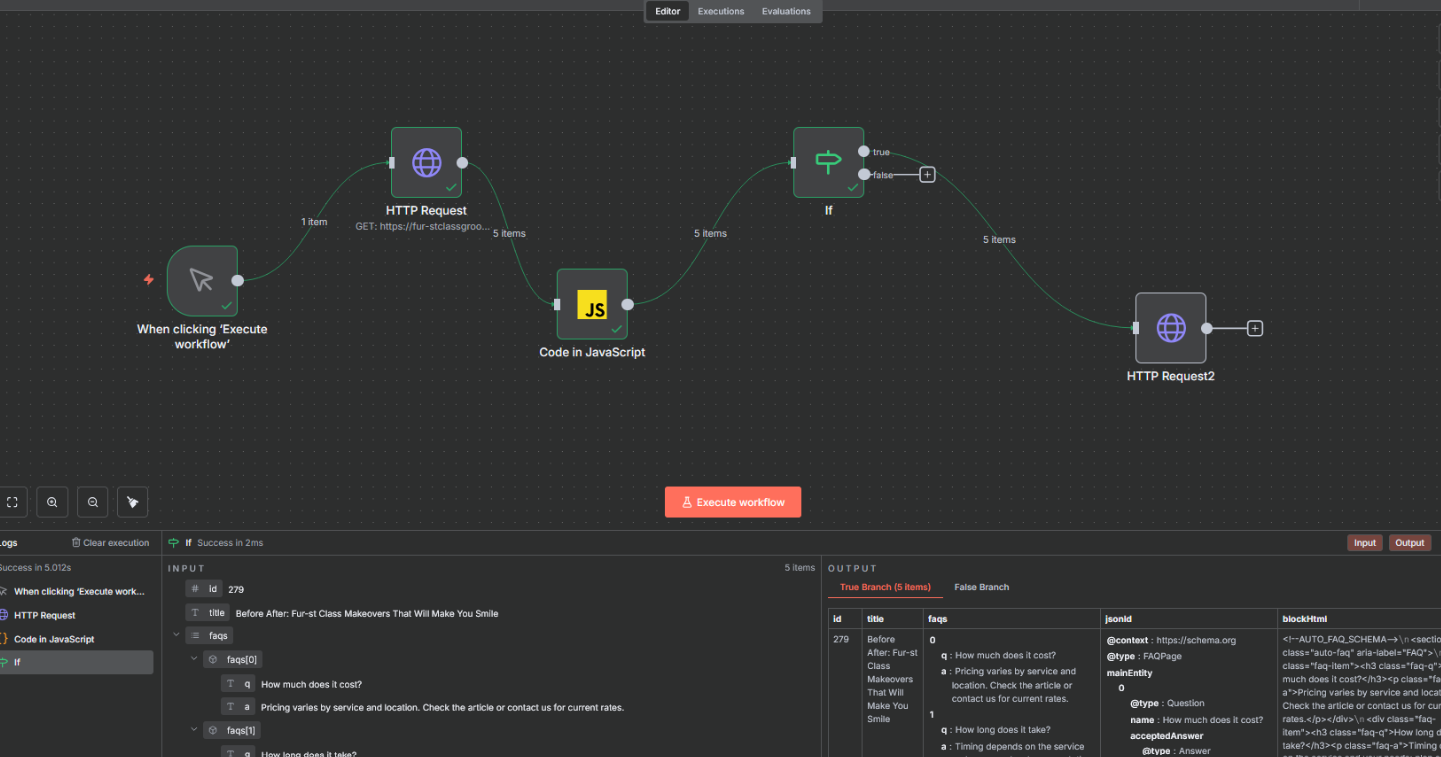 Automated FAQ & JSON-LD Schema Generation for WordPress Using n8n
